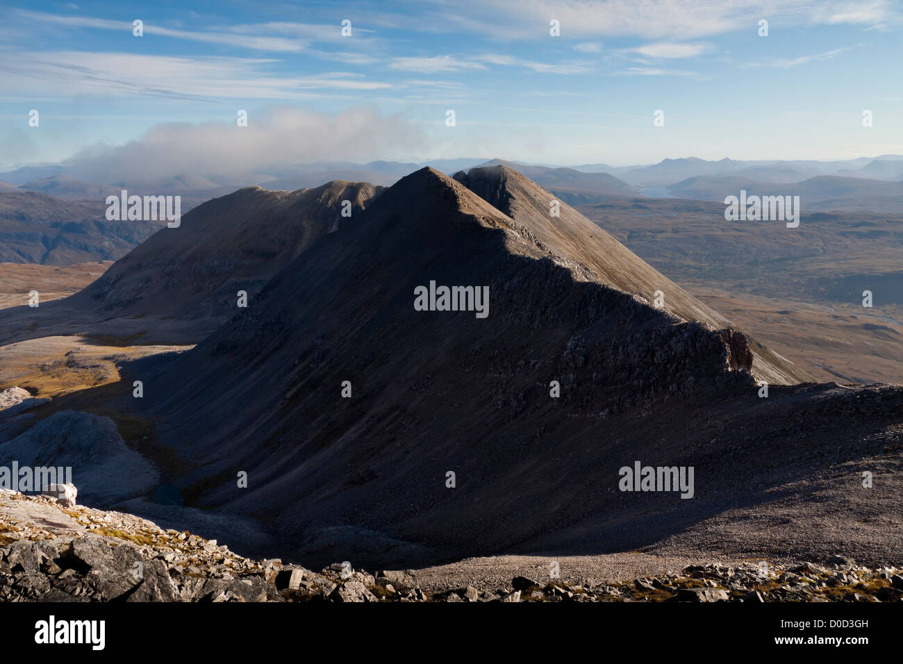 Divieto Sgurr, Beinn Eighe NNR, Torridon, North West Highlands, Scotland, Regno Unito Foto Stock