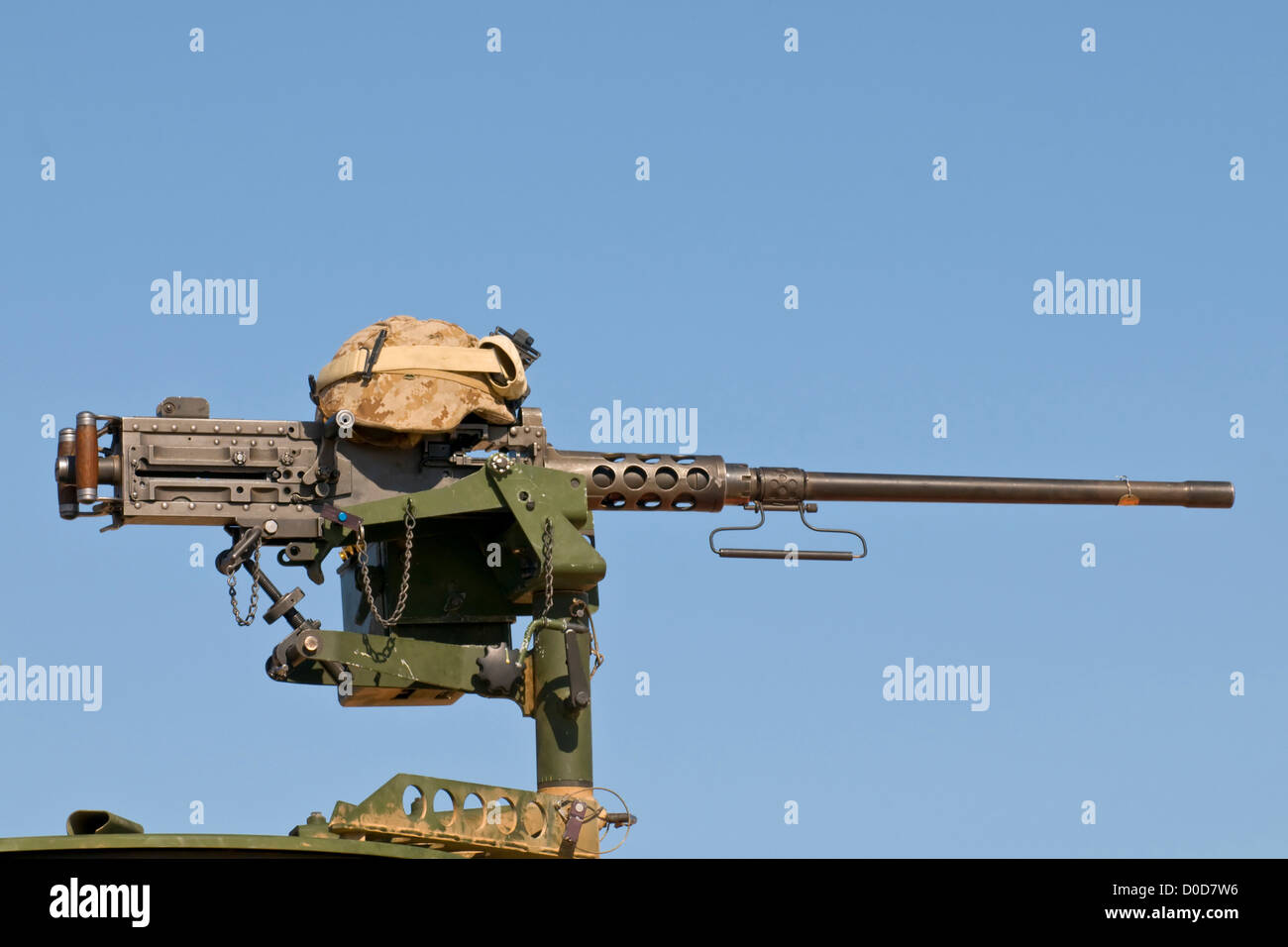 Marine Corps M2 0,50 Caliber Machine Gun Foto Stock