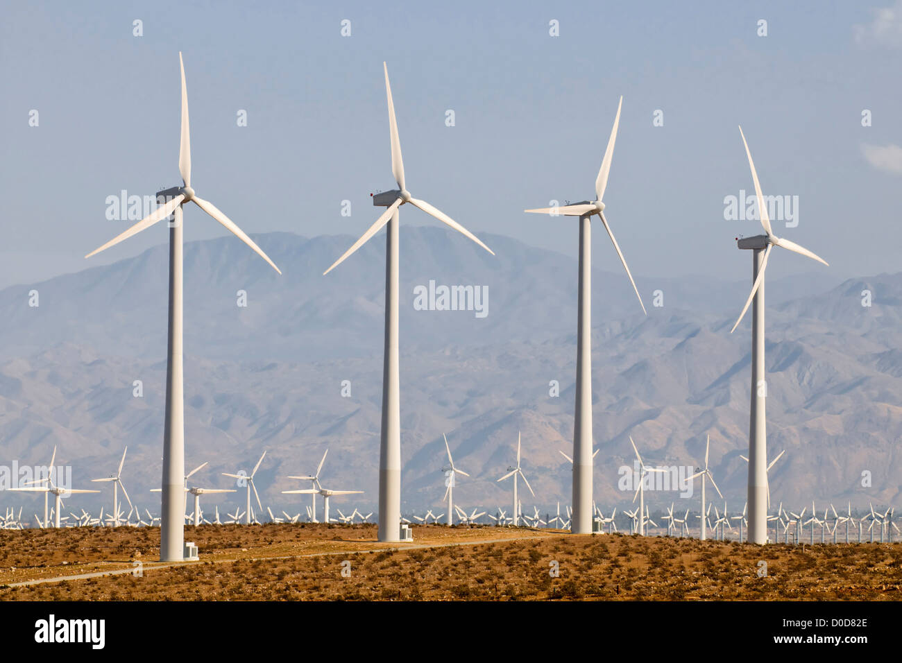 Le turbine eoliche vicino a Palm Springs Foto Stock