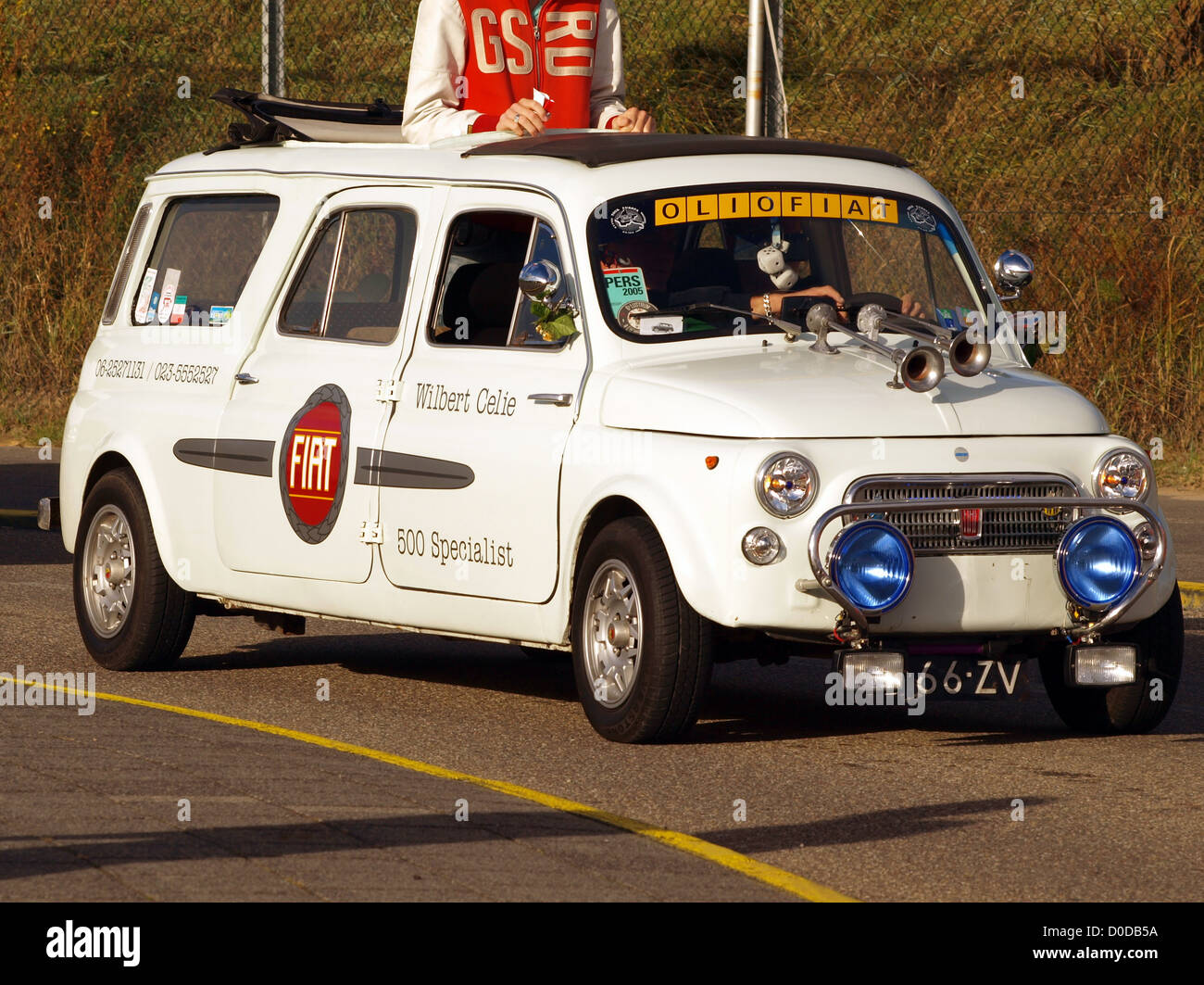 Stirato Fiat 500 Foto Stock
