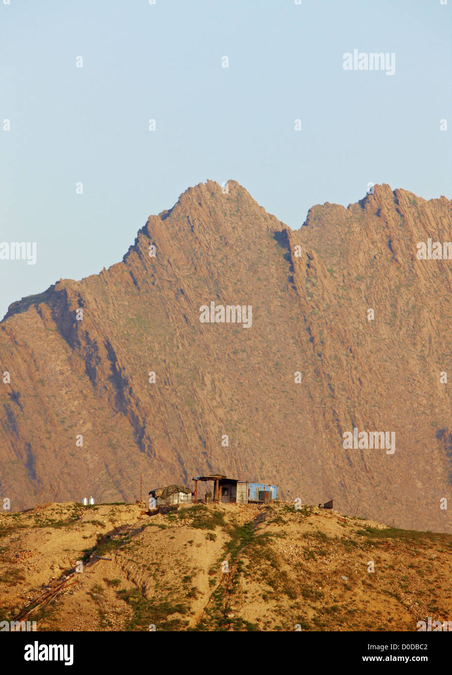 L Esercito nazionale afgano Post di osservazione, Pol-e Charkhi Foto Stock