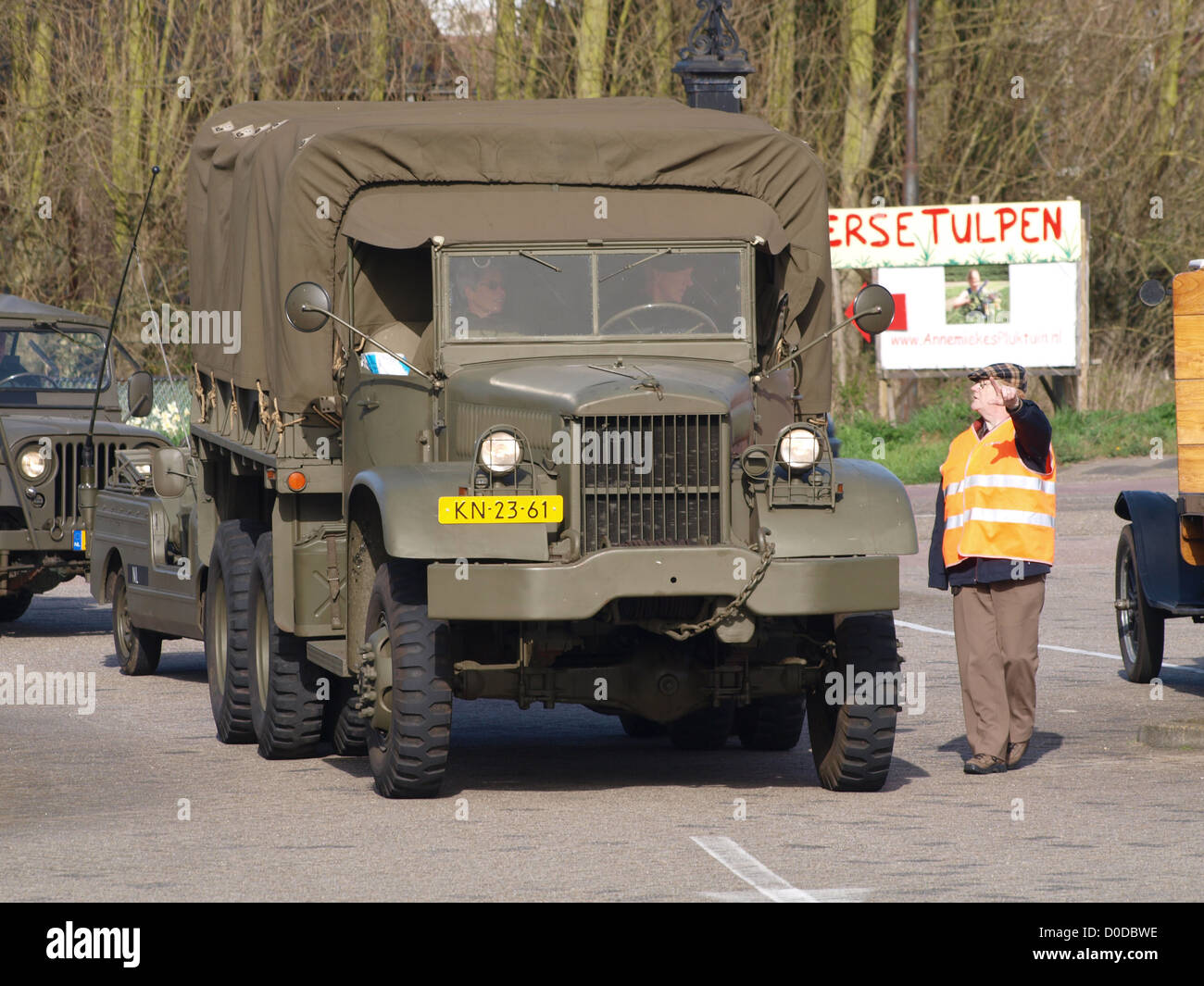 Diamond T di esercito Olandese Foto Stock