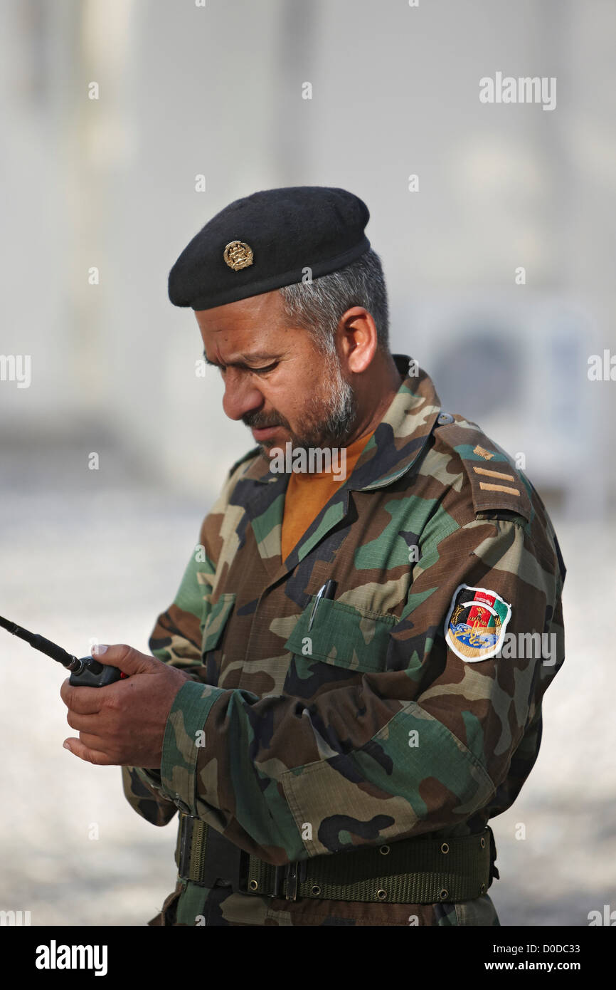 Esercito Nazionale Afghano soldato Foto Stock