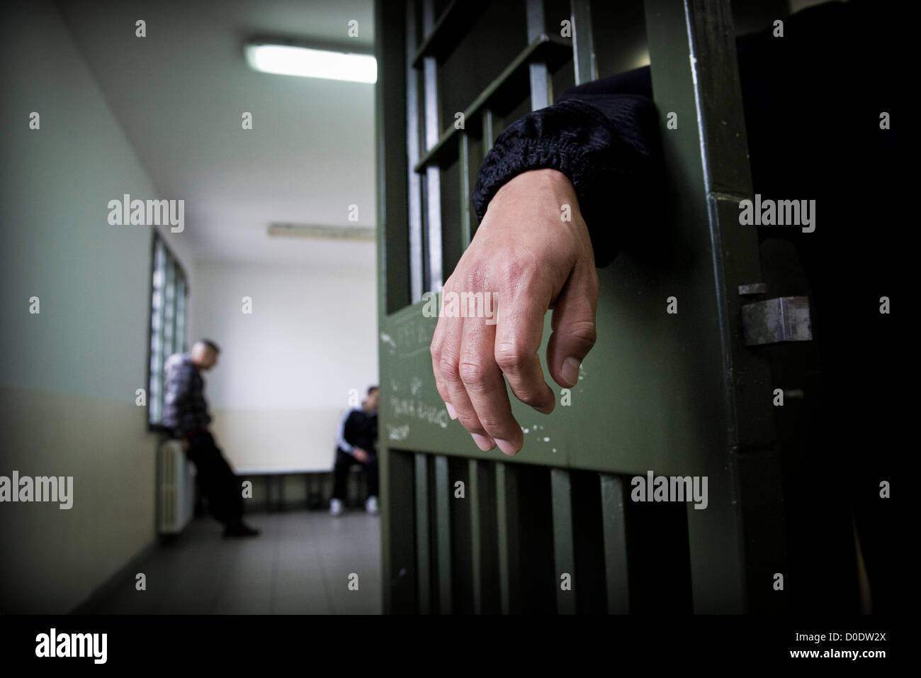 L'Italia, interno del carcere di Bollate, la vita quotidiana in carcere Foto Stock