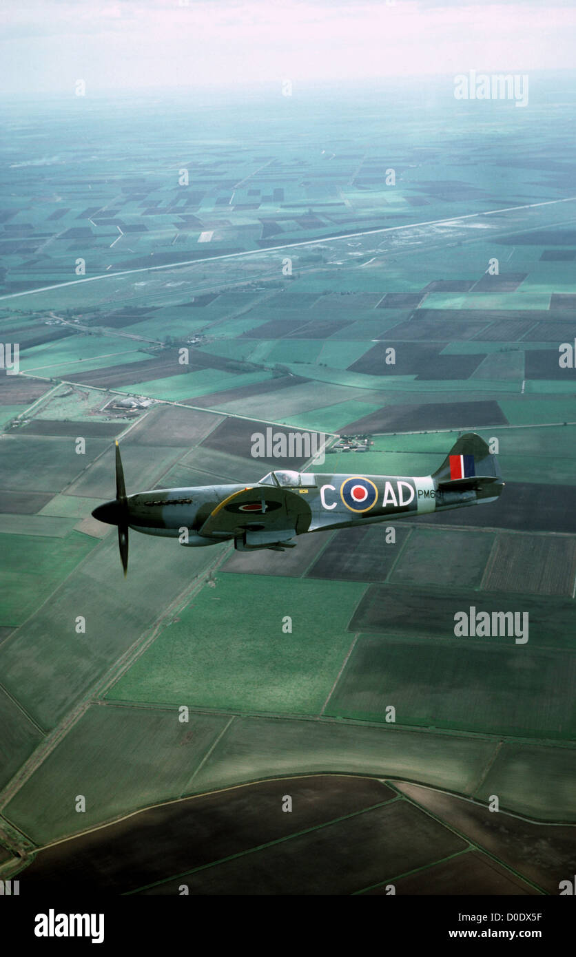Spitfire fighter aircraft Foto Stock