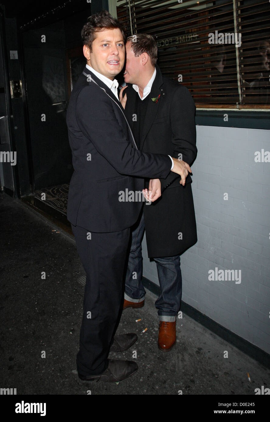 Brian Dowling e Antony il cotone al Groucho Club di Londra - Inghilterra - 05.11.10 Foto Stock