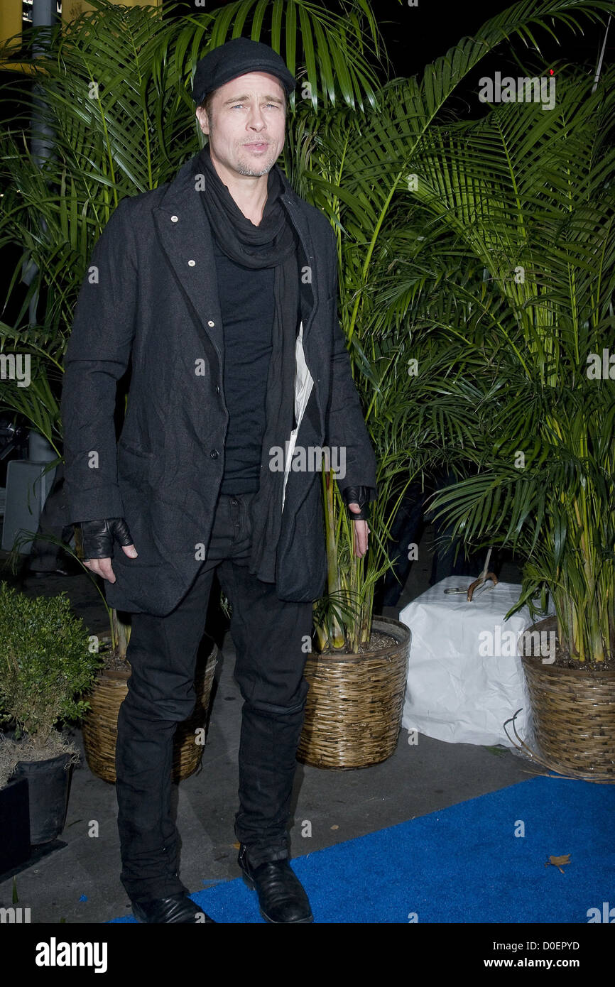 Brad Pitt New York Premiere di 'Megamind" tenutasi presso l'AMC Lincoln Square IMAX. New York City USA Foto Stock