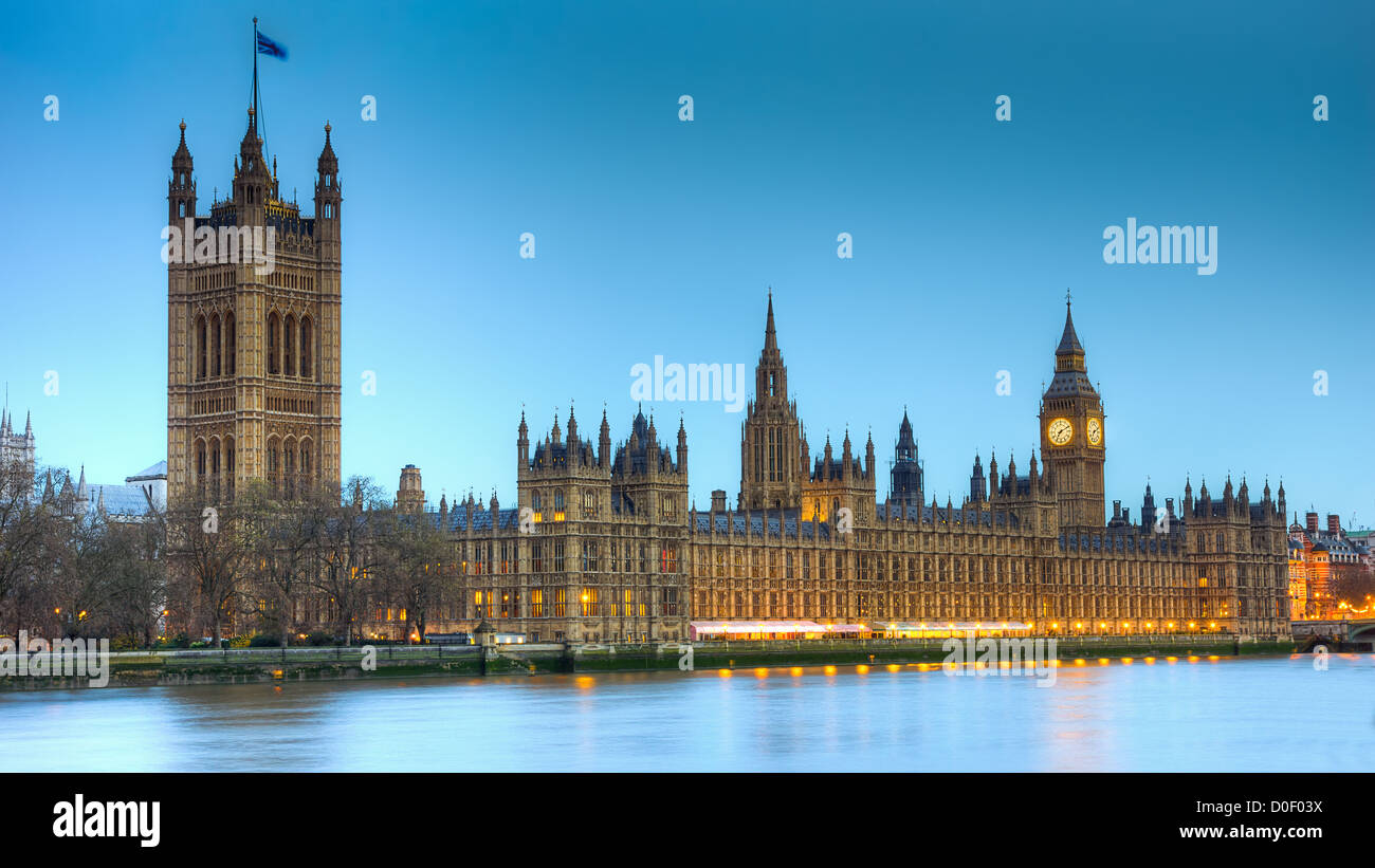 Case britanniche del parlamento Foto Stock