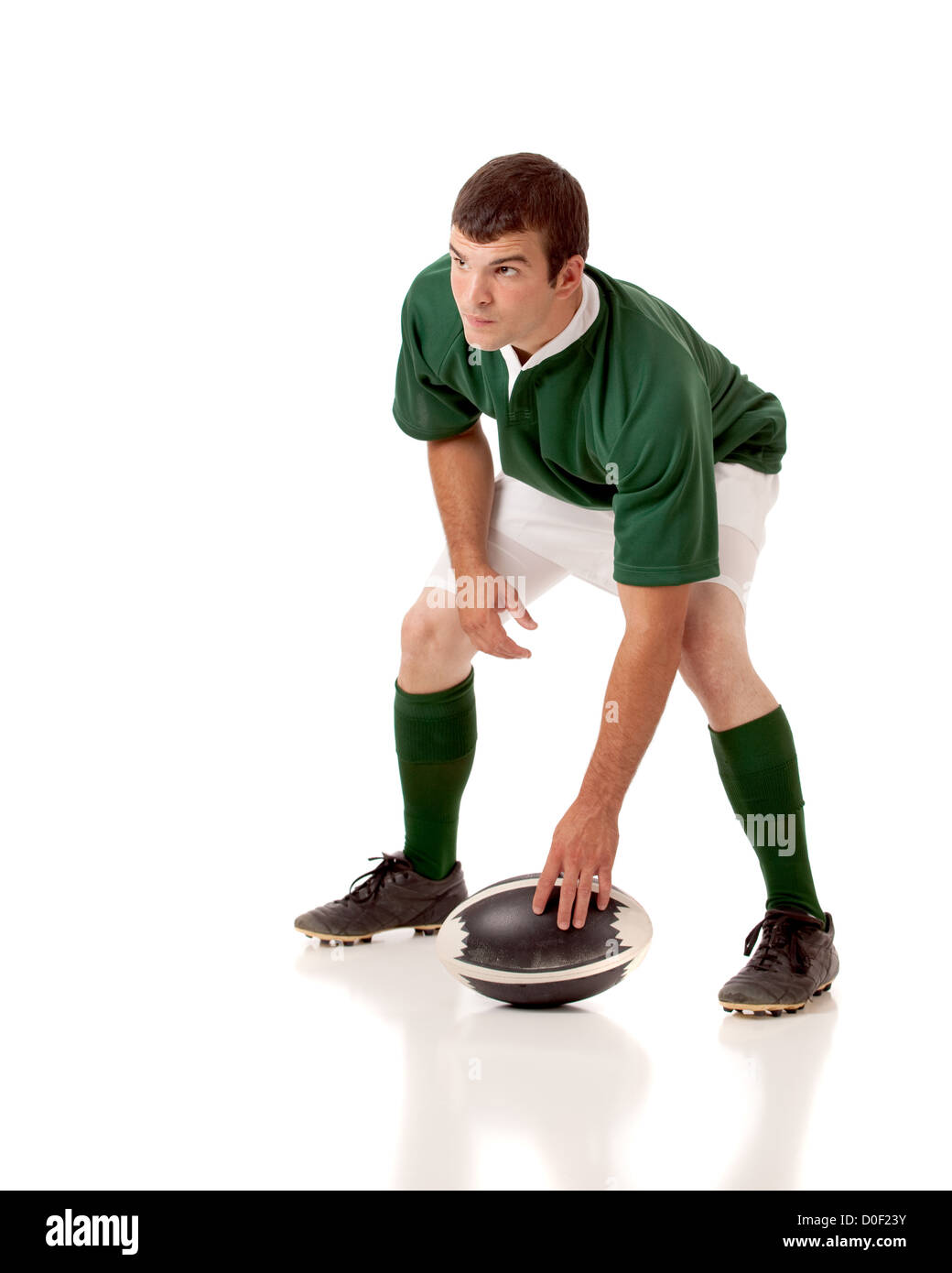 Giocatore di rugby Foto Stock