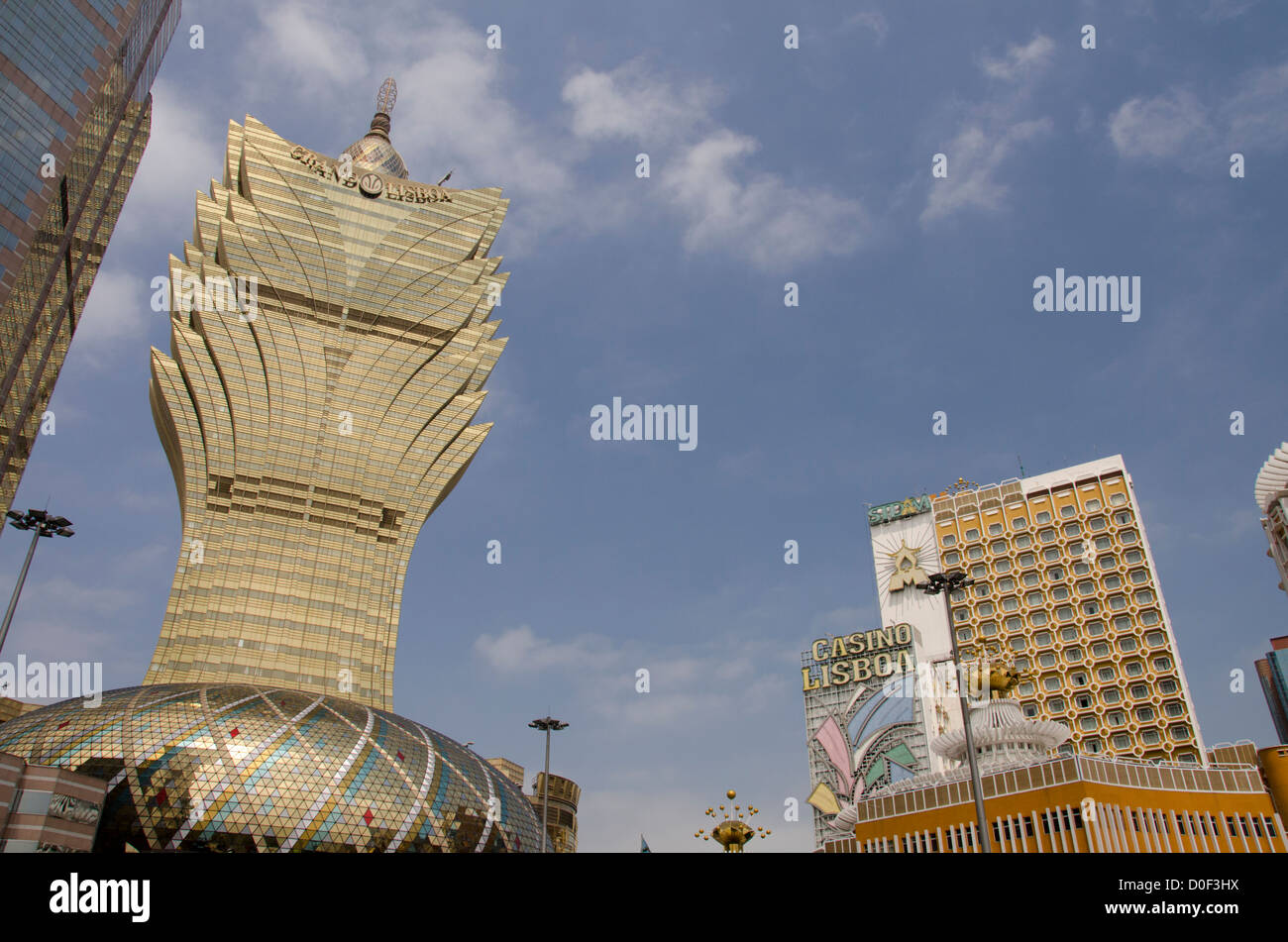 Cina, Macau, Guangdong Sheng provincia, città di Zhuhai Shi. Grand Lisboa Hotel & Casino. Foto Stock
