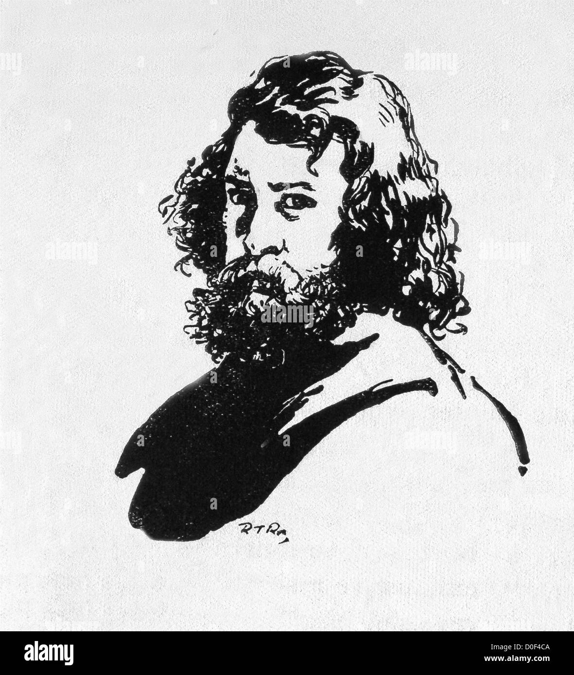 Jean Francois Millet (1814-1875) era un pittore francese, che apparteneva al naturalismo e realismo dei movimenti. Foto Stock