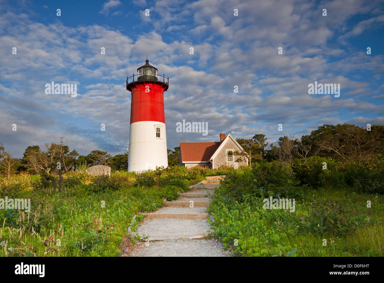 Nauset Faro di Cape Cod-Massachusetts Foto Stock
