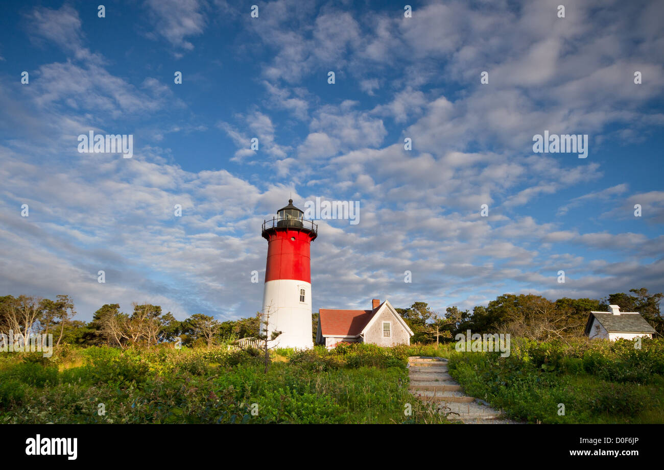 Nauset Faro di Cape Cod-Massachusetts Foto Stock