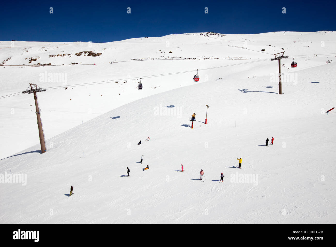 Stazione sciistica Sierra Nevada Granada Andalusia Spagna Estacion de esqui Sierra Nevada Granada Andalusia España Foto Stock