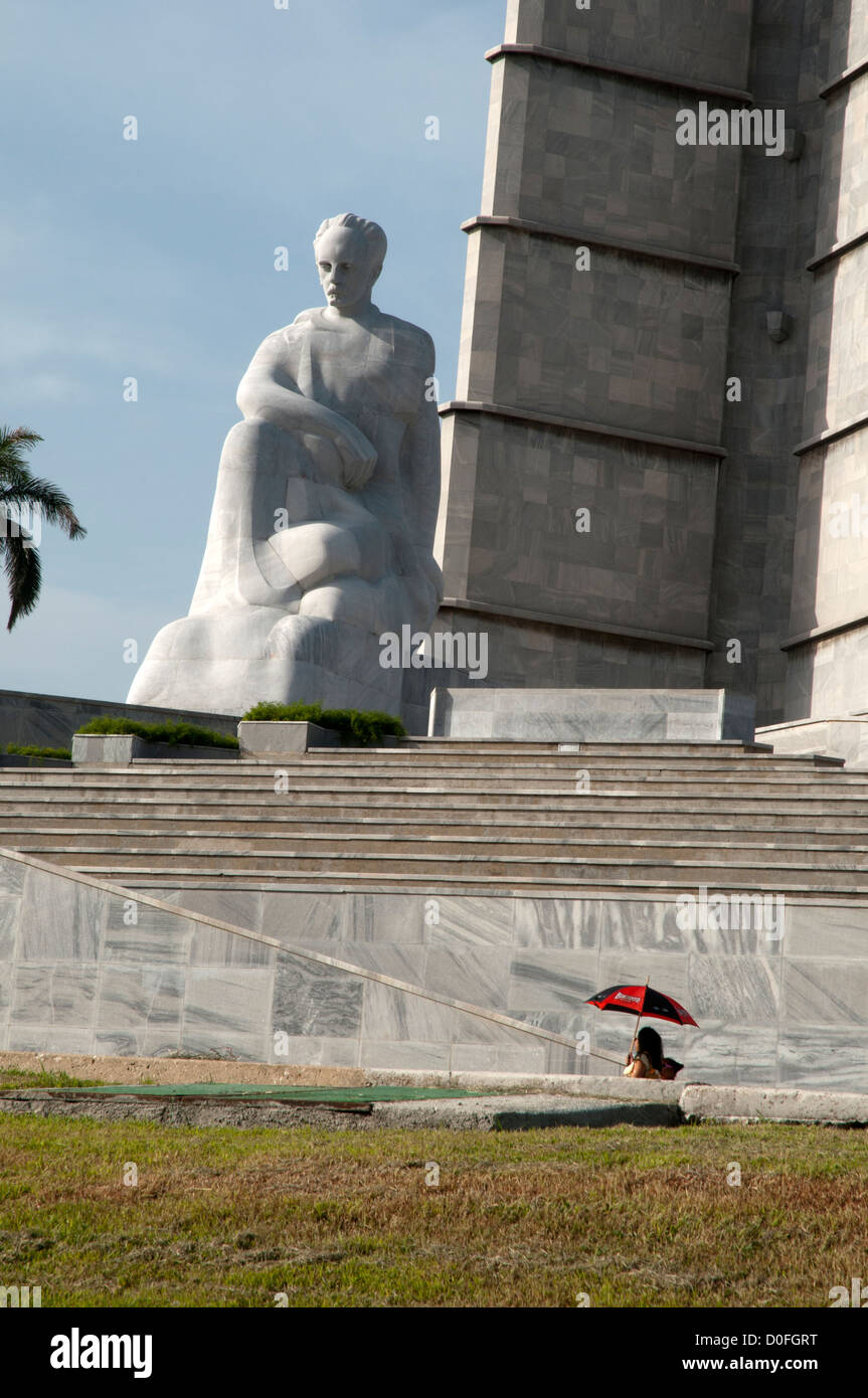 Il monumento di José Marti Foto Stock