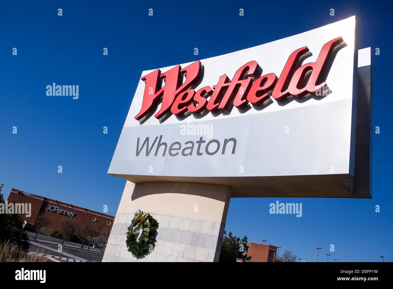 Un centro commerciale Westfield segno. Foto Stock