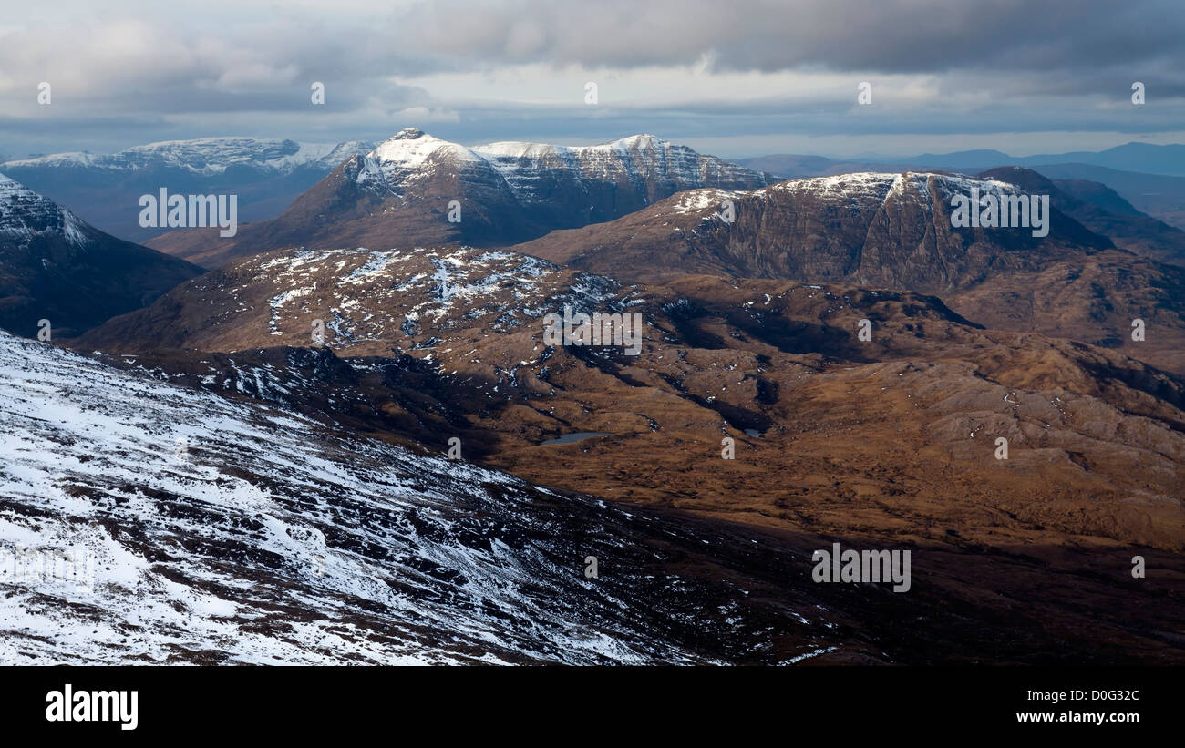 Beinn Damh, Torridon, North West Highlands, Scotland, Regno Unito Foto Stock