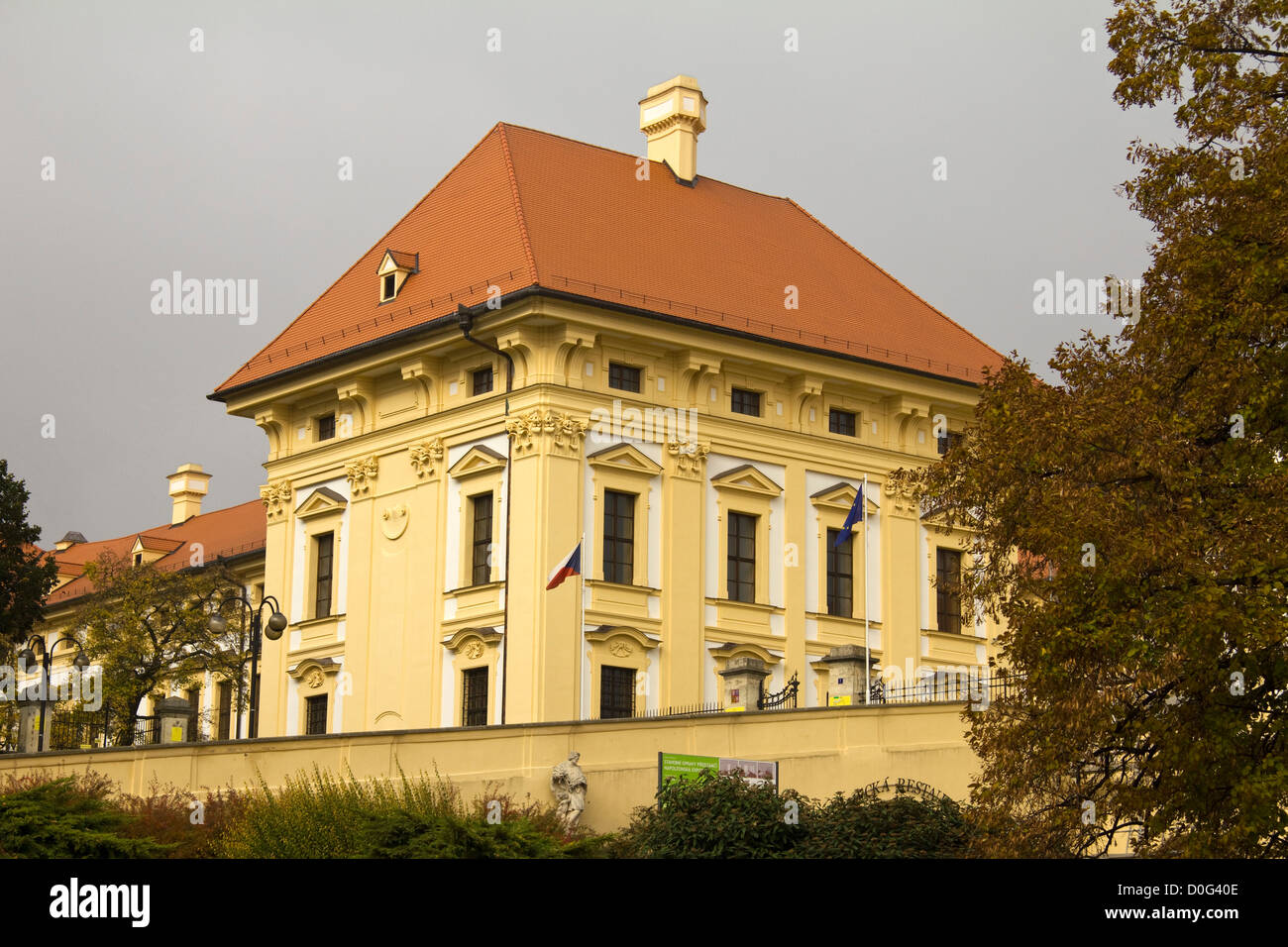 Il castello di Slavkov, Austerlitz, Moravia Repubblica Ceca Foto Stock