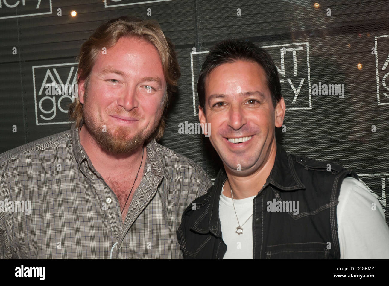 Co-Directors Hunter Carson e Alejandro Itkin il film "oBe Real', il film in produzione e sul set all'Avant Foto Stock