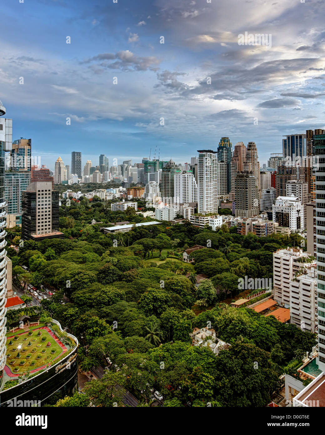 Vista su Ambasciatore statunitense presso il Residence | Wireless Road | Bangkok Foto Stock