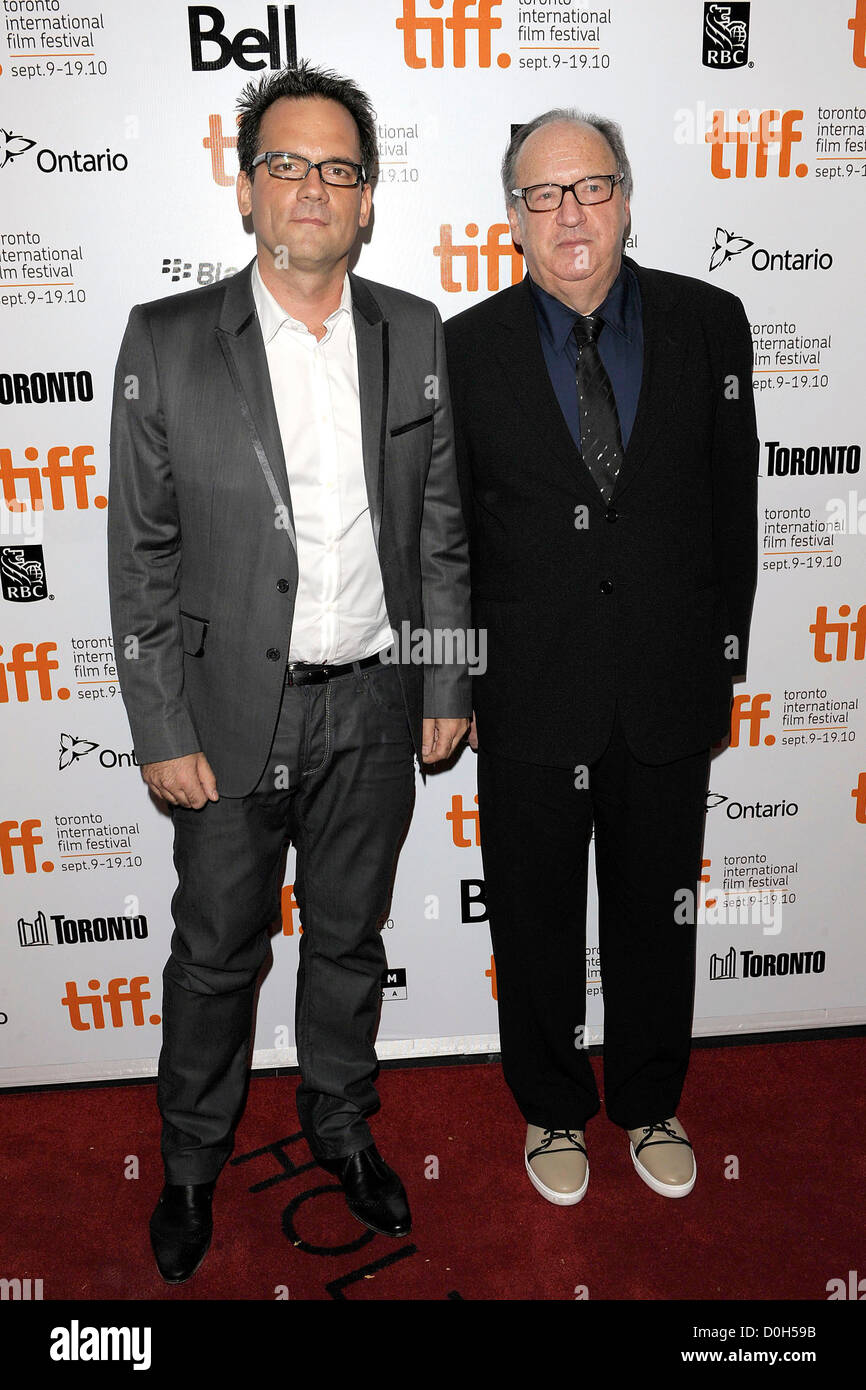 Thom Zimny e Jon Landau la trentacinquesima Toronto International Film Festival - "promessa: la realizzazione delle tenebre sul bordo della città' Foto Stock