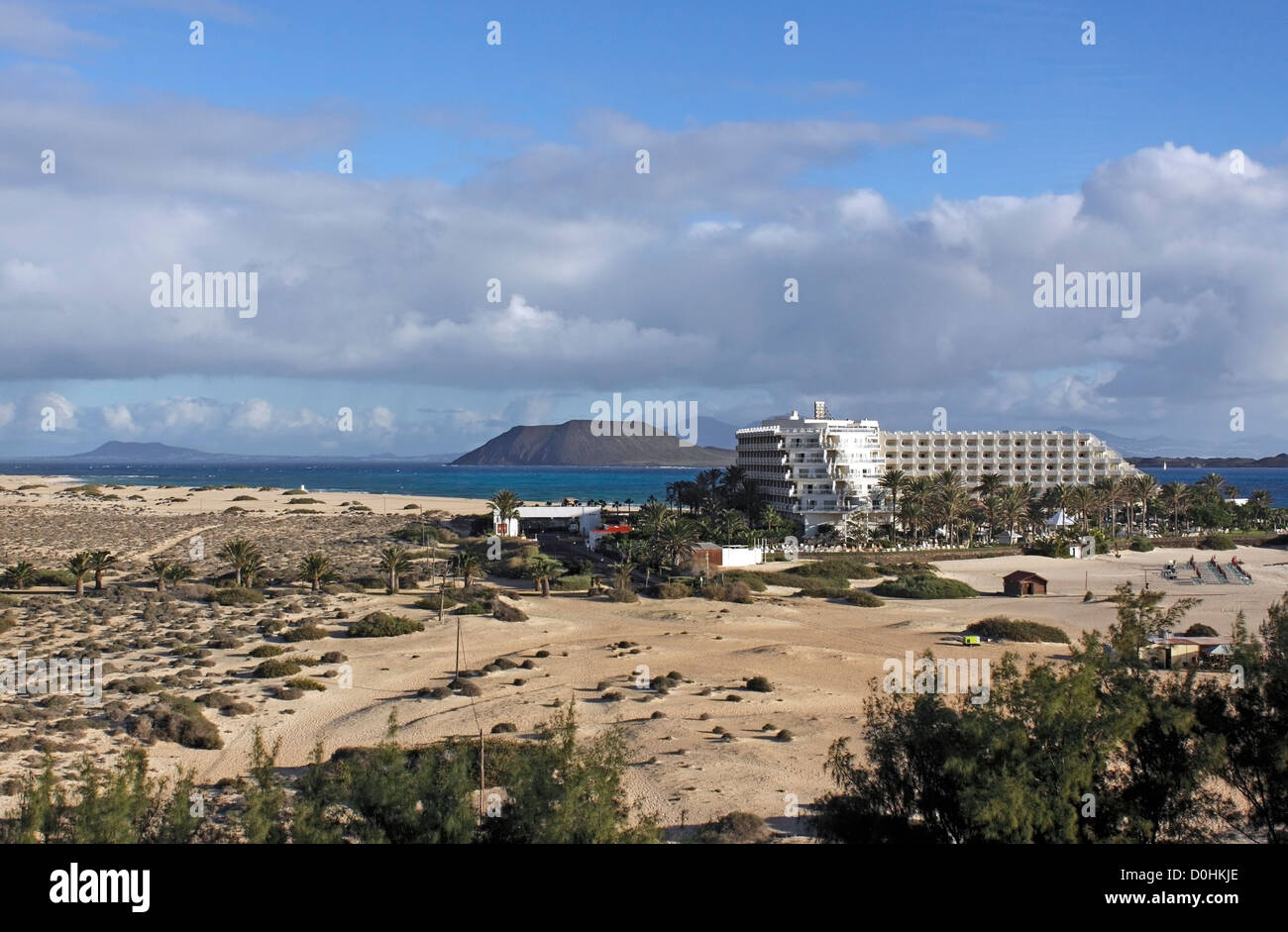 Il Parque Natural de las Dunas de Corralejo. FUERTEVENTURA. Isole Canarie. CORRALEJO RISERVA NATURALE. Foto Stock