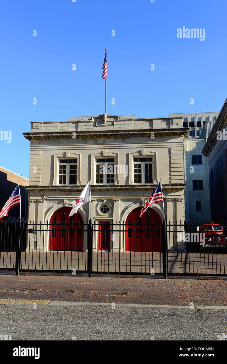 Fire Museum di Memphis, Tennessee TN Foto Stock