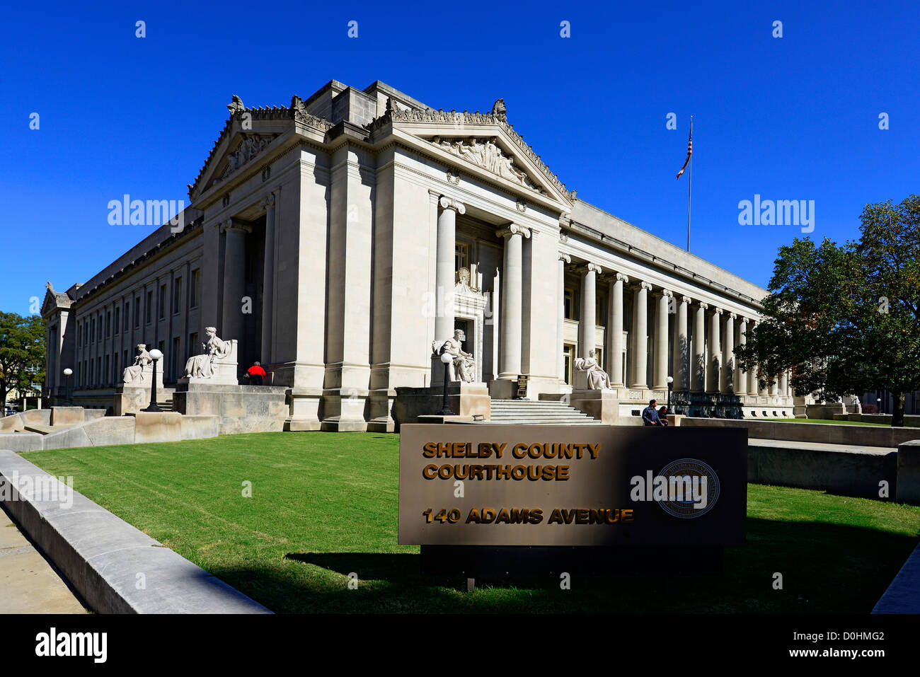 Shelby County Courthouse Memphis Tennessee TN Foto Stock