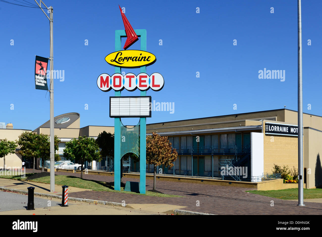 Lorraine Motel Martin Luther King assassinio di Memphis, Tennessee TN Foto Stock