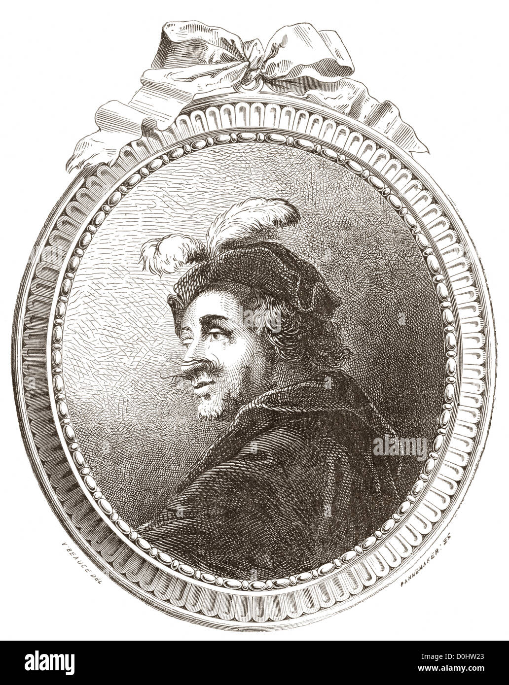 Pieter van Laer o Pieter Bodding Van Laer, soprannominato Il Bamboccio, c.1599 - c. 1642. Dutch Golden Age pittore di scene di genere. Foto Stock