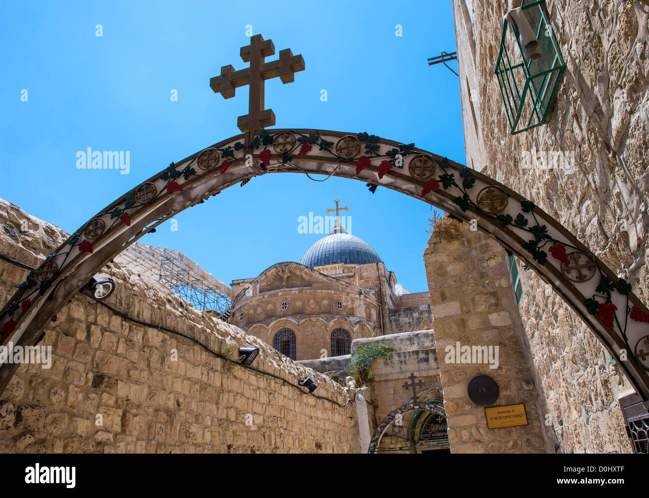 La chiesa del Santo Sepolcro di Gerusalemme , Israele Foto Stock