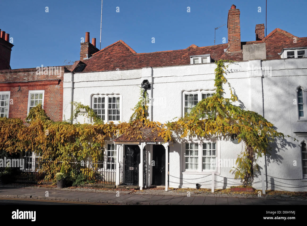 'Shelley Cottage", una ex casa di Mary Shelley (autore di Frankenstein) su West Street, Marlow, Buckinghamshire, UK. Foto Stock