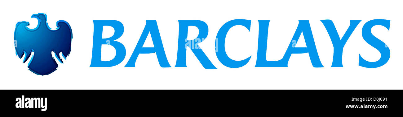 Logo della British fornitore di servizi finanziari Barclays Bank plc con sede a Londra. Foto Stock