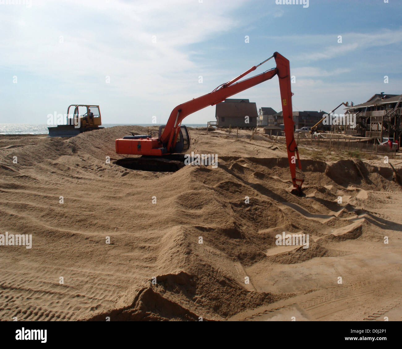 Attrezzature pesanti rimozione di sabbia Foto Stock