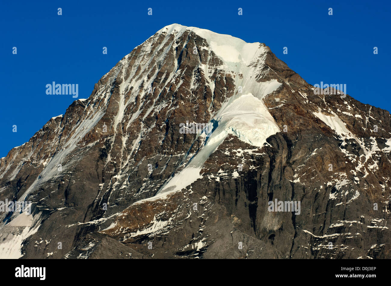 Mt. Moench, Muerren, Alpi Bernesi, Svizzera Foto Stock