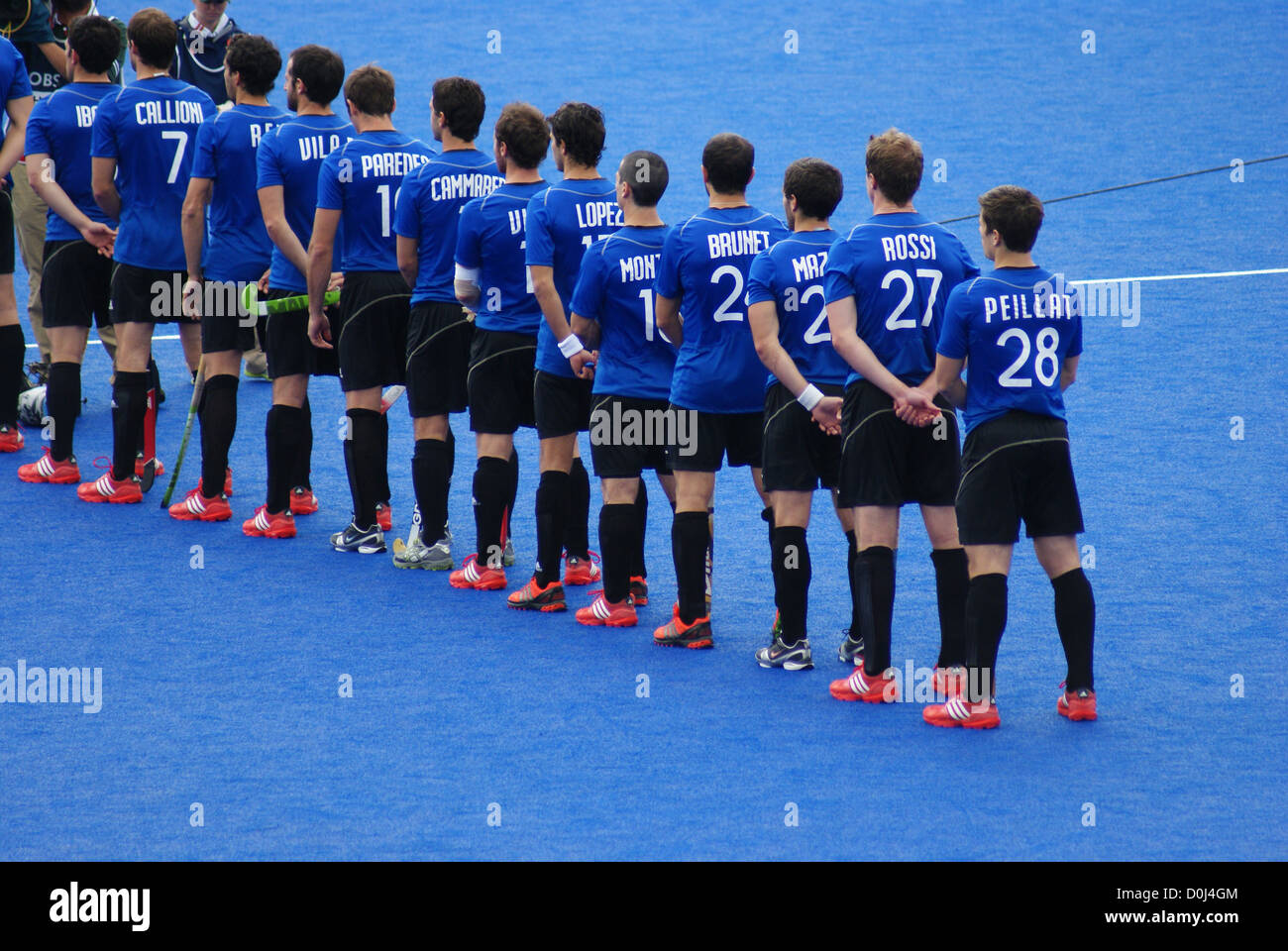 Argentina National Hockey Team Foto Stock