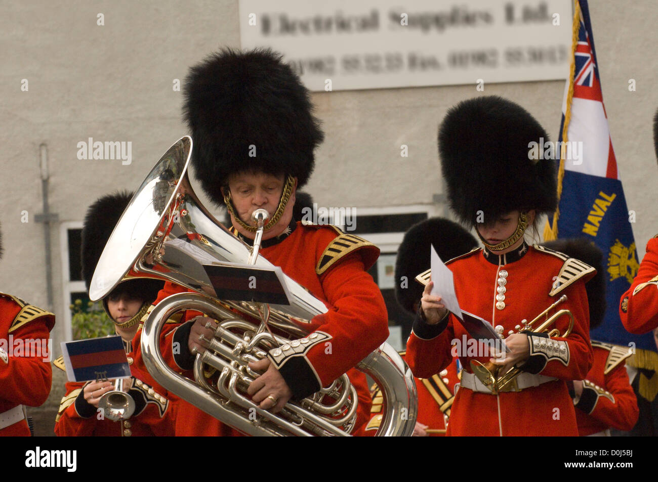 Il Builth Wells ramo della British Legion festeggiare il venticinquesimo anniversario. Foto Stock