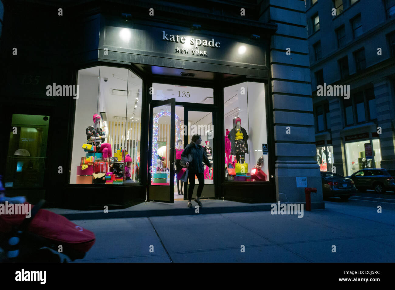 A Kate Spade store sulla Fifth Avenue nel quartiere Flatiron di New York Foto Stock