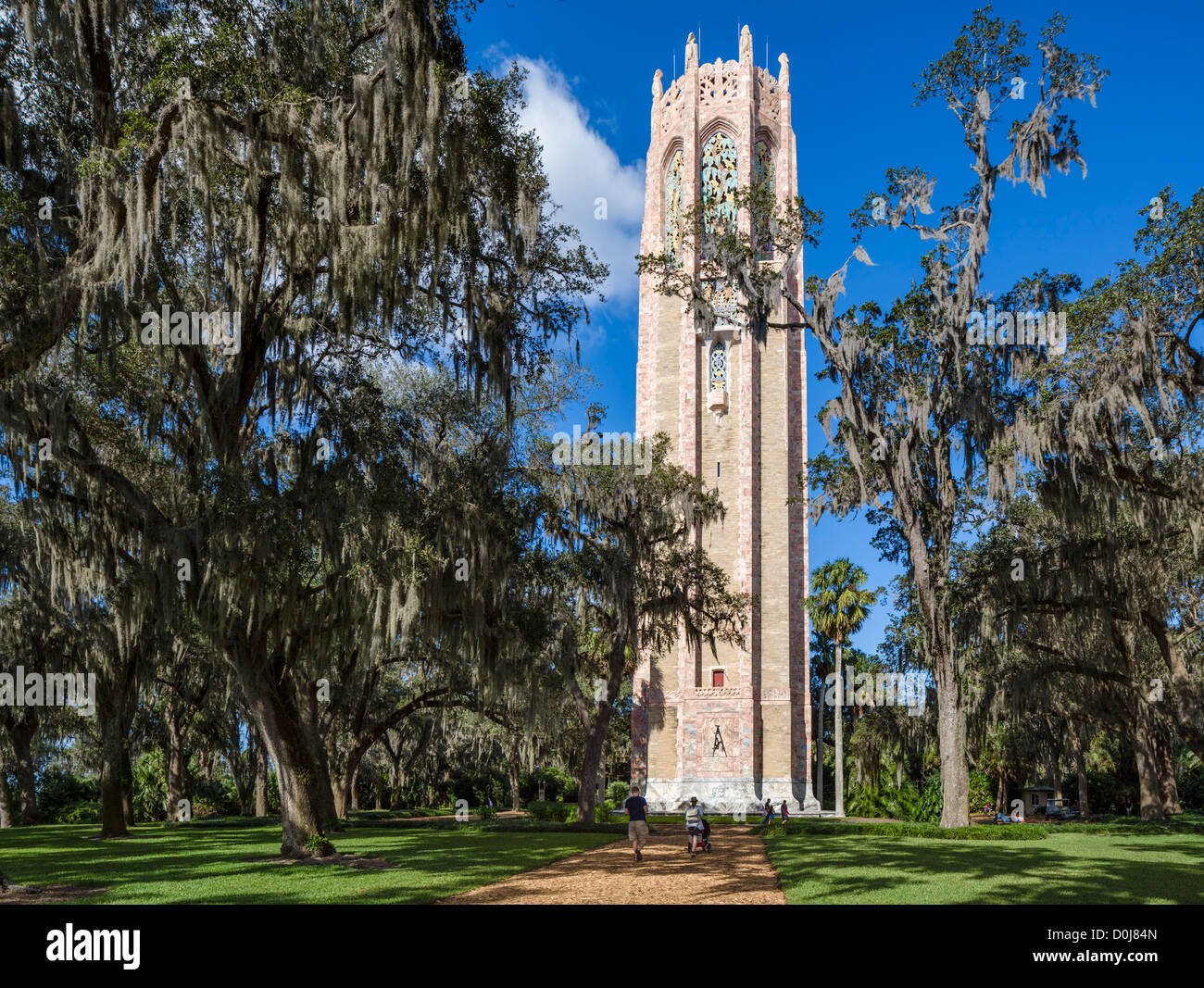 La torre di canto, Bok Tower Gardens, lago del Galles, Polk County, Florida centrale, STATI UNITI D'AMERICA Foto Stock