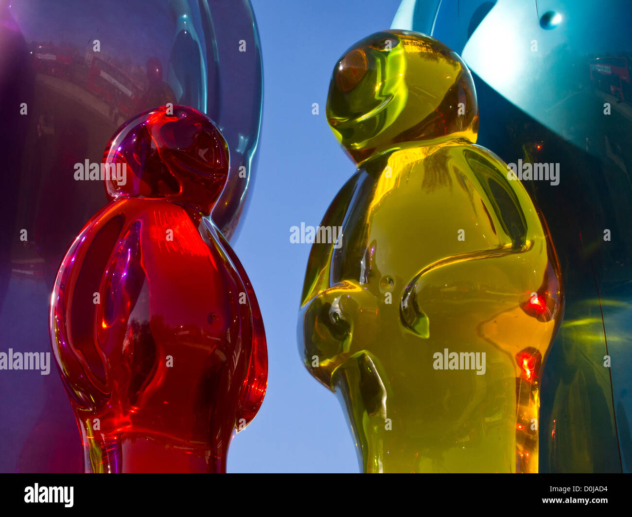 La gelatina scultura bambino creato da Italian pop artista Mauro Perucchetti. Foto Stock