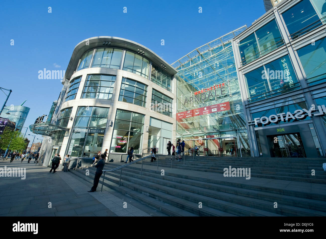 L'entrata al Centro Commerciale Arndale in Manchester. Foto Stock