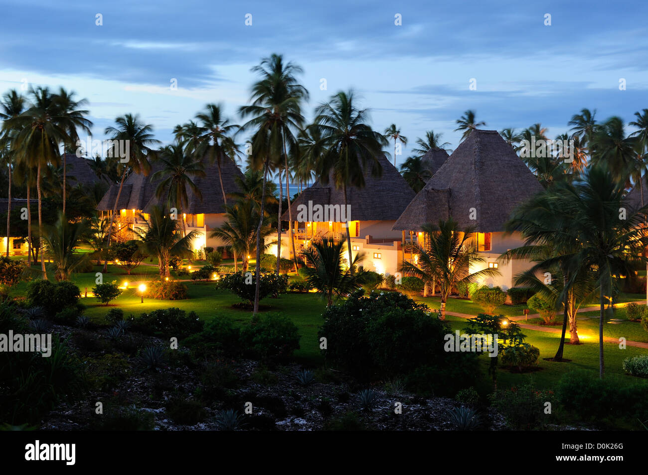 Beach Resort nel nord ovest di Zanzibar, Tanzania Africa orientale Foto Stock