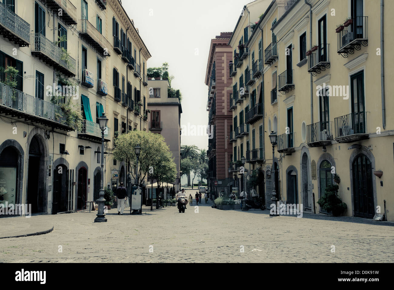 Salerno, Italia, estate, europa europeo estivo, strade urbane, città, storia Foto Stock