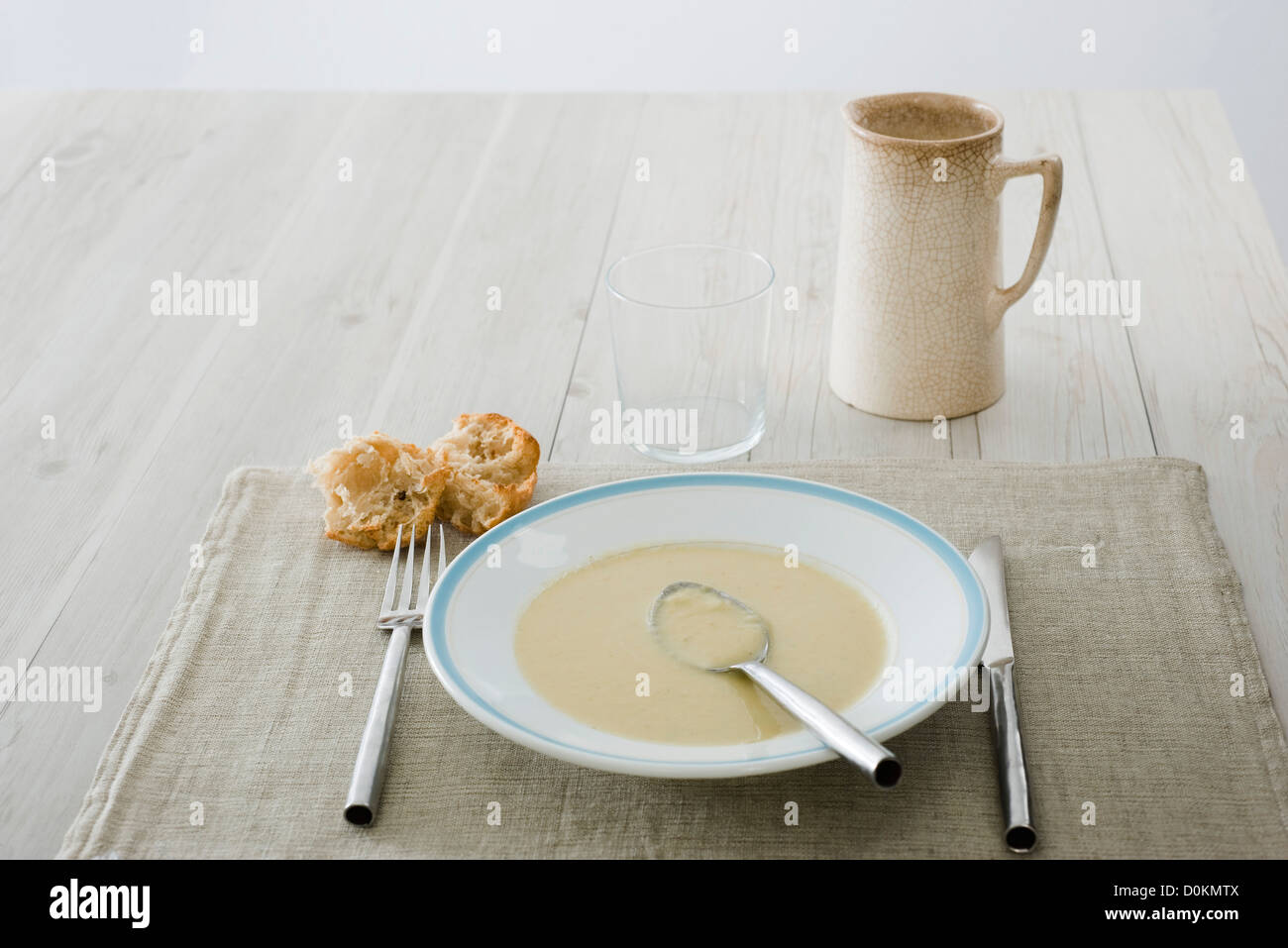 Il Porro e la zuppa di cocco Foto Stock