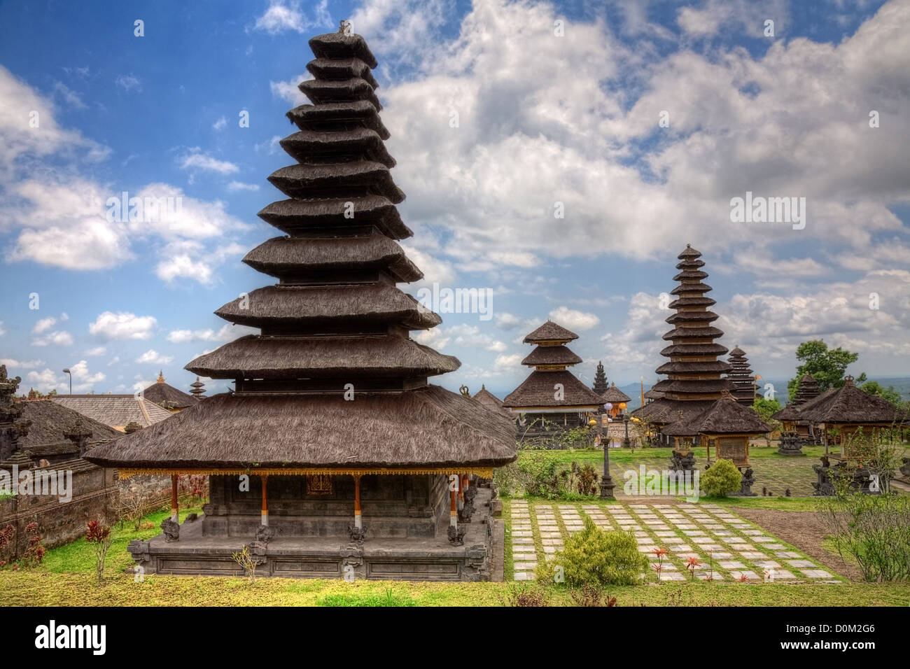 Il Tempio madre di Besakih o Pura Besakih, il più grande e il più sacro tempio indù di Bali, Indonesia Foto Stock