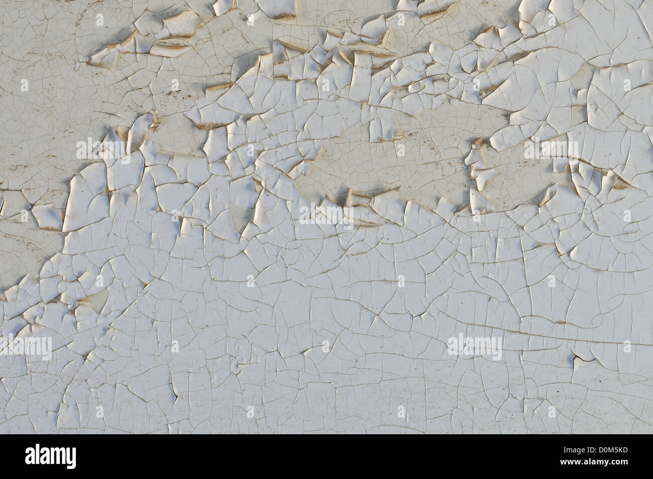 Vernice Peeling grungy muro bianco texture. Abstract background. Foto Stock