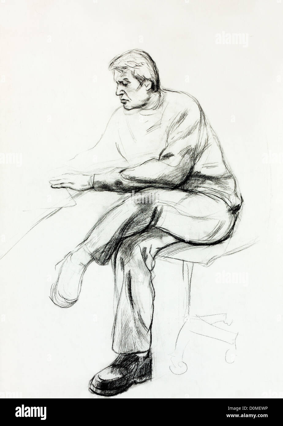 Matita Originale O Disegno Carbone E Disegnati A Mano La