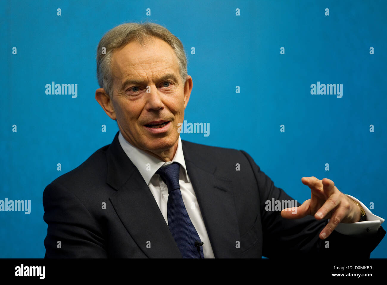 Business per la nuova Europa, il Royal Institute of International Affairs, Chatham House, London, Regno Unito. 28.11.2012 Il Rt. L'on. Tony Blair dà un discorso "l'Europa, Gran Bretagna, Business - al di là delle crisi" presso il Royal Institute of International Affairs, Chatham House a Londra. Foto Stock