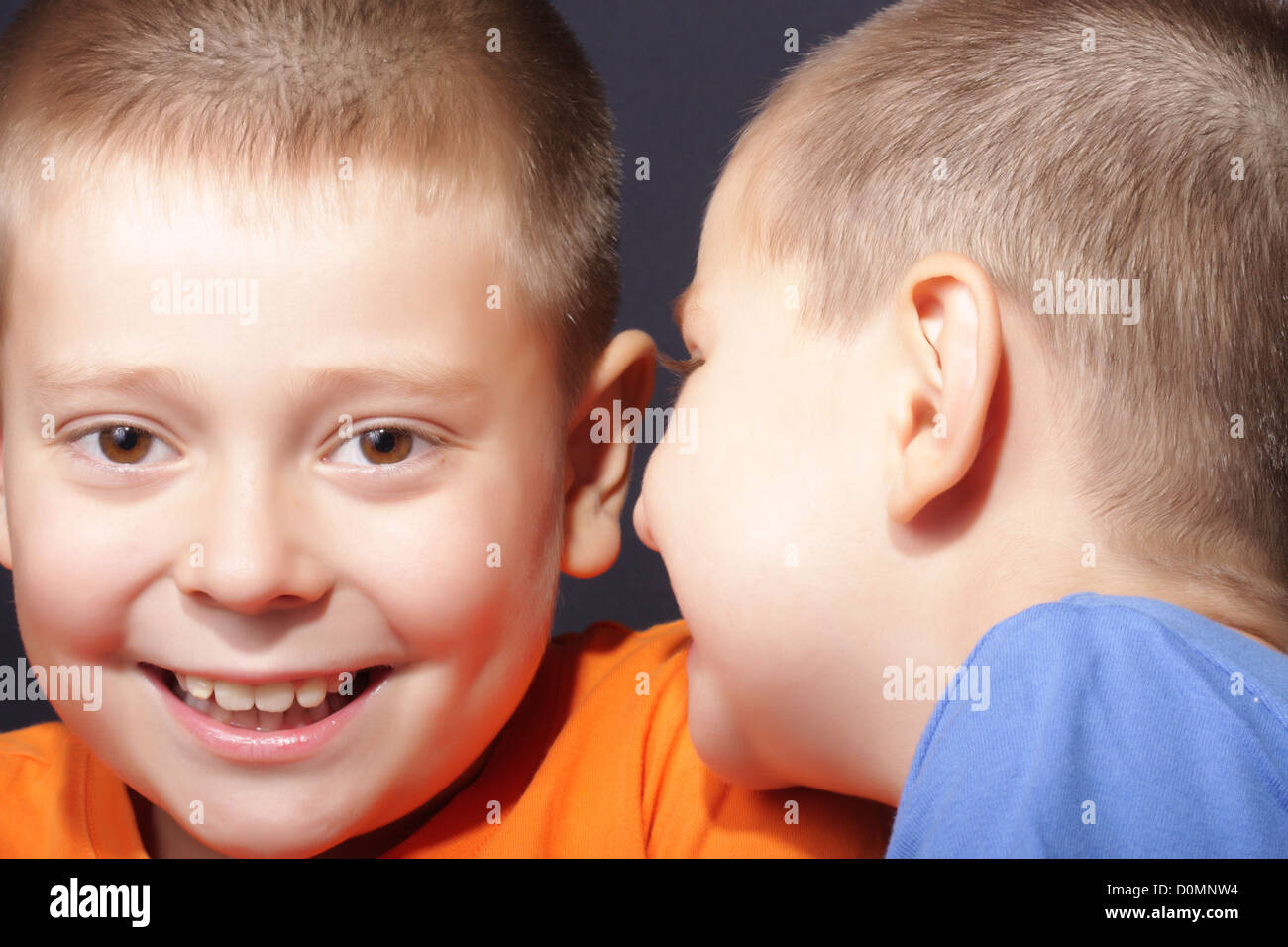 Divertente la conversazione Foto Stock