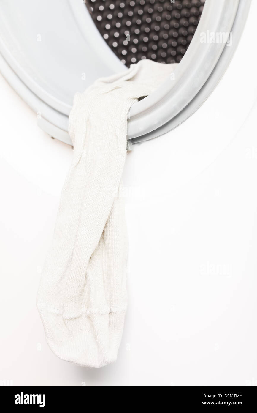 Calza in lavatrice Foto Stock